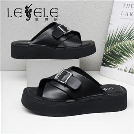 LESELE|萊思麗2022夏季新款時尚扣飾舒适涼鞋LB2329