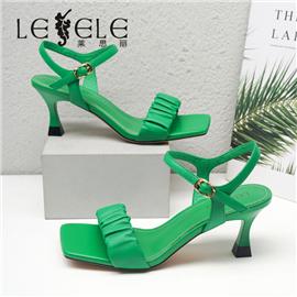 LESELE|萊思麗2022夏季新款時尚純色舒适涼鞋LB3694