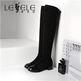 LESELE|莱思丽冬季新款弹力时尚过膝长筒靴 LD8472