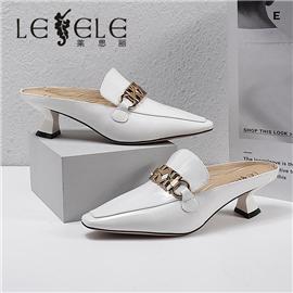 LESELE|莱思丽2022夏季新款时尚牛皮橡胶女式凉鞋 LE8505
