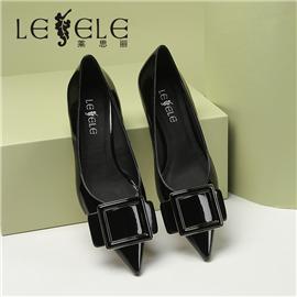 LESELE|Small square button student stiletto shoes (ma9072)