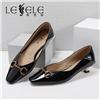 LESELE|萊思麗2022春季新款優雅時尚牛皮橡膠底時裝鞋LA7687
