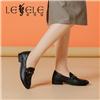 LESELE|New four seasons shoes women's Polo shoes women's one foot leather shoes | la4067