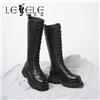 LESELE|莱思丽冬新款羊皮耐磨橡胶底时尚穿搭女士长筒靴LD6785