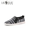 Lesele round head thick sole casual shoes low heel single shoes for women