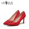 LESELE|Stiletto shoes Princess Wedding Bride high heels|LA5353