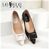 LESELE|Low heeled shoes, sheepskin fairy style and pointy four season shoes|LA6279