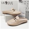 LESELE|萊思麗2022夏季新款優雅時尚牛皮豬皮女式涼鞋 LE7749