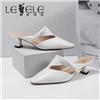 LESELE|萊思麗2022夏季新款優雅舒适羊皮時尚女式涼鞋 LE7681