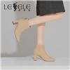 LESELE|莱思丽冬新款猪皮丝绸羊皮橡胶底绒面短靴LD7589