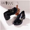 LESELE|萊思麗2022秋季新款氣質粗跟女士單鞋LC10499