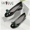LESELE|Shallow flat bottom fairy square head single shoe | la5799