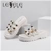 LESELE|萊思麗2022夏季新款時尚羊皮鉚釘羅馬鞋 LB7626