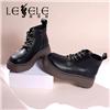 LESELE|莱思丽2022冬季新款时尚潮流百搭系带厚底短靴LD10461