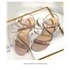 LESELE|Stylish wide-heeled, single-strap sandals with medium and low heels | MB9276