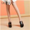 LESELE|Square head square button water drill high heels women's shoes | la6078