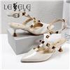 LESELE|莱思丽2021夏季新款时尚潮流羊皮橡胶底女式凉鞋 LE7837