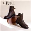 LESELE|萊思麗2022冬新款圓頭低跟舒适時尚短靴女鞋LD10511