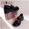 LESELE|萊思麗2022秋季新款時尚複古英倫風單鞋LC10506