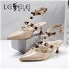 LESELE|萊思麗2022夏季新款時尚潮流羊皮橡膠底女式涼鞋 LE7837