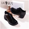 LESELE|萊思麗2022秋季新款時尚複古英倫風單鞋LC10505