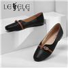 LESELE|Low heel soft sole casual slip on women's single shoe (la6649)