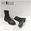 LESELE|萊思麗冬季新款真皮女靴 中跟襪靴 LD7245