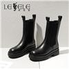 LESELE|萊思麗冬季新款時尚優雅厚底女鞋 切爾西機車女靴LD5473