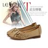 Lesele autumn new comfortable flat shoes shallow mouth work shoes women's round head low heels