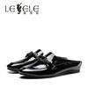 LESELE|Fashionable flat heel sweet student slipper women's bag head shoes le5907