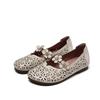 LESELE|Flat bottom ethnic style flower hole women's shoes|LA6629