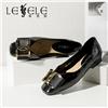 LESELE|莱思丽2022春季新款复古英伦风牛皮橡胶底女士时装鞋LA6174