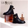 LESELE|萊思麗2022冬新款圓頭低跟舒适時尚短靴女鞋LD10511