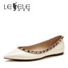 LESELE|All kinds of leather shoes, willow nails, pointed toe, shallow mouth, single shoes | lc6085