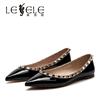 LESELE|All kinds of leather shoes, willow nails, pointed toe, shallow mouth, single shoes | lc6085