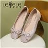 LESELE|Spring tide shoes with hollow and ventilating flat bottom pea shoes | la7248