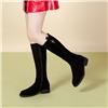 LESELE|Round head thick heel warm Plush boots women's ld4096