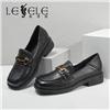 LESELE|萊思麗2022春季新款複古英倫方頭橡膠底時裝鞋LA5813