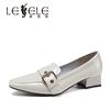 LESELE|萊思麗2022春季新款時尚羊皮複古英倫風女士鞋LA5492