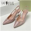 LESELE|European and American style sandals with thin heels from Baotou | me7429