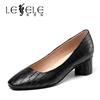 LESELE|Comfortable and versatile single shoes thick heel women's shoes|LA5847