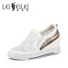 Lesele single shoe with hollow, breathable and increased interior casual shoes