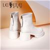 LESELE|萊思麗2022冬季新款時尚百搭厚底中筒靴LD10517