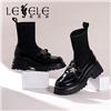 LESELE|萊思麗2022冬季新款時尚百搭中筒彈力靴LD10442