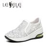 LESELE|Mesh wear-resistant summer fashion lace slip on la5896
