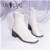 LESELE|莱思丽2022冬新款时尚优雅舒适短筒粗跟女靴LD10429