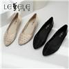 LESELE|Women's shoes with medium and coarse heels and shallow mesh sandals|LA6636