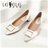LESELE|Low heeled shoes, sheepskin fairy style and pointy four season shoes|LA6279