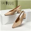 LESELE|Women's single shoes with simple and pointy style |ME9226