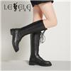 LESELE|萊思麗冬季新款時尚百搭長筒靴 英倫風機車女長靴LD5479